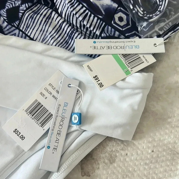 Bleu Rod Beattie Island Time Bandeau Tankini Top Size 8 - Picture 13 of 13